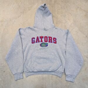 Russell Athletic Florida Gators Hoodie Womens S Gray Pull Over Cropped